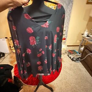 K Jordan Black top with Red Accents